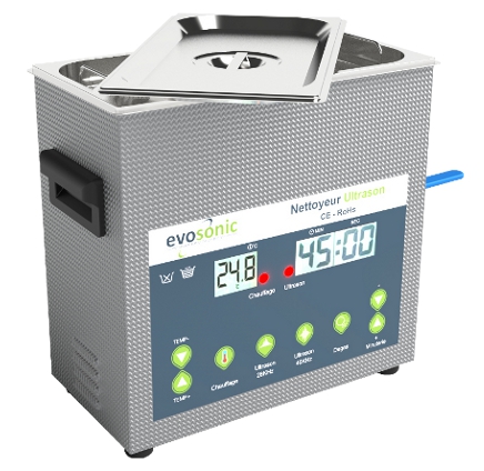 Cuve ultrasons 10 L Bi-Fréquence Interface Digitale - EVB1024