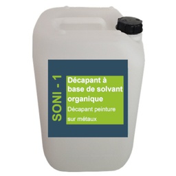 [LESSIV.F.301635] Produit Nettoyage SONI-1 à base solvant organique ( Bidon 25L)